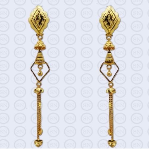 Polished Gold SD04 Stud Drops Party Wear Antique