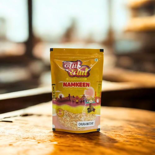 Natkhut Salty Spicy Chura Mix Namkeen, Color : Golden Brown