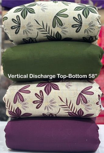 58 Inch Vatican Discharge Top Bottom Digital Printed Fabric