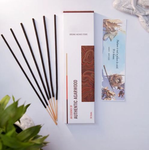 Organic Authentic Agarwood Incense Sticks, Color : Natural Colour