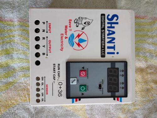 Shanti PVC Digital Starter with Liquid Level Control, Color : White
