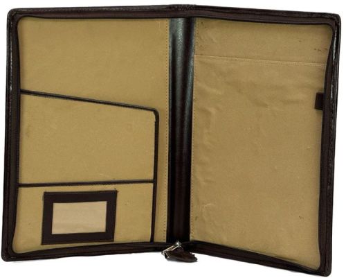 Plain Paper Board PU Leather File Folder for Keeping Documents