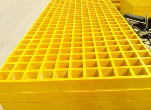 Paint Coated FRP Moulded Grating, Color : Yellow