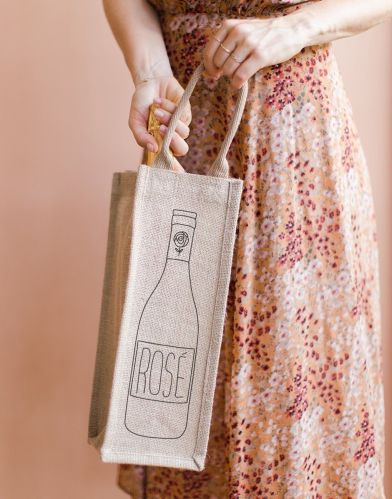 Jute Wine Bottle Gift Bag for Promotion