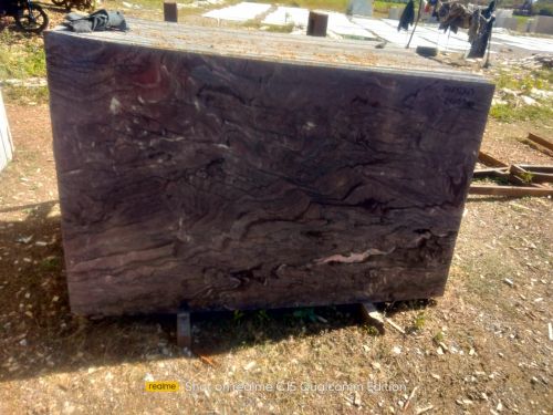 Polished Cherry Brown Marble Slabs, Shape : Rectangular
