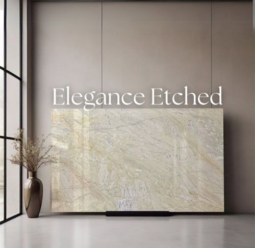 Elegance Etched Italian Marble Slabs, Shape : Rectangular