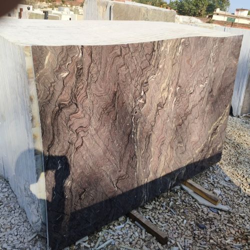 Polished Scorpio Brown Marble Slabs, Shape : Rectangular