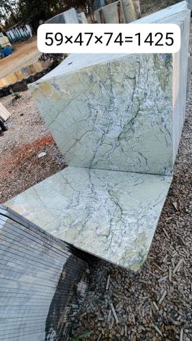 Indo Green Marble Slabs 59x47x74 Inch for Flooring Or Wall Cladding