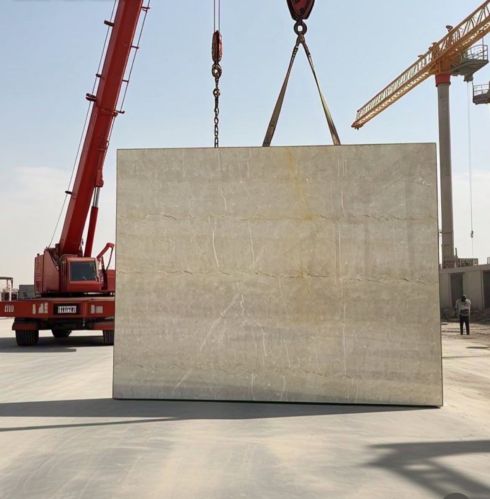 Cream White Italian Marble Slabs, Shape : Rectangular