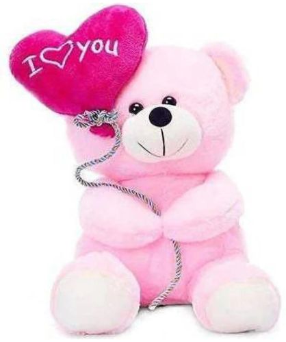 Pink Balloon Teddy Soft Toy for Kids