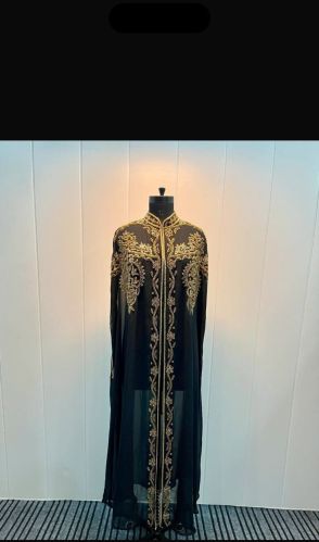 Plain Cotton Denim Abaya Fabric 40mm, 60mm Party Wear