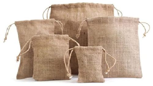 Biodegradable Jute Drawstring Bag - KDB - 001