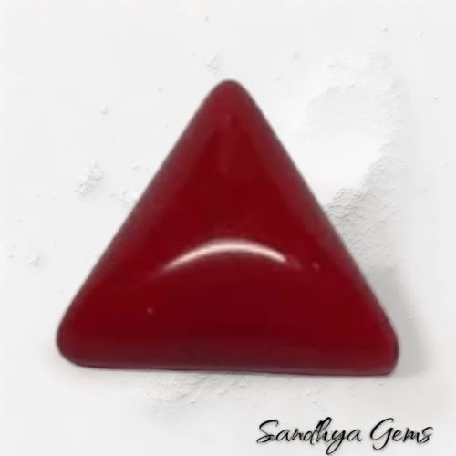 Triangle Shape Red Coral for Jewelry