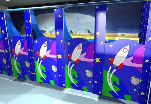 Ceramic Digital Print Toilets, Color : White Standard Size