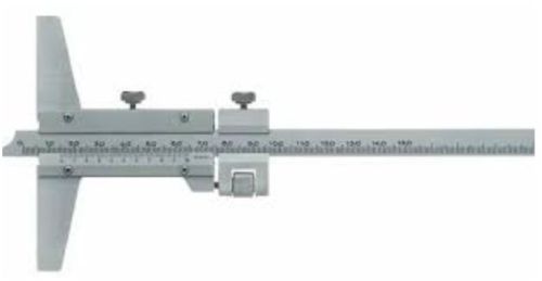 Labbazaar Stainless Steel Vernier Depth Gauge, Color : Silver, Grey