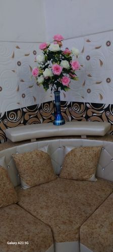 8 Inch Glass Flower Pot, Color : Blue Black