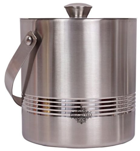 Indian Art Villa Pure Steel Lining Design Ice Bucket 1700 Ml