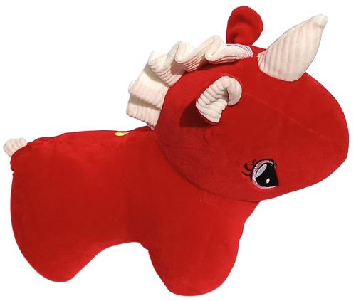 Cotton Red Unicorn Soft Toy