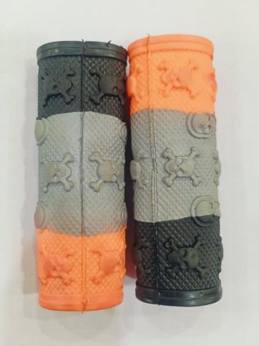 Plain Rubber Bike Handle Grip Cover, Color : Multicolor