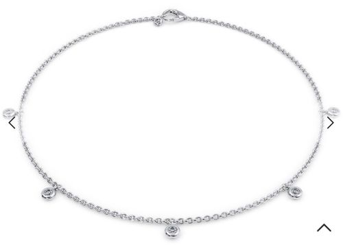 Ladies White Gold Genuine Round Cut Diamond Bracelet