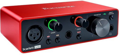 USB Audio Interface (Gen 3), Brand Name : Focusrite Scarlett
