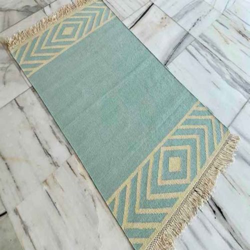 A 41 Flat Weave Cotton Durries, Shape : Rectangular for Floor Covering