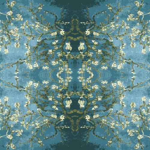 A A4 Indo Tibetan Bamboo Silk Rug