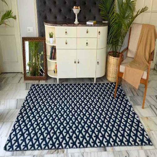 Printed A65 Flat Weave Pet Durries, Technique : Handmade