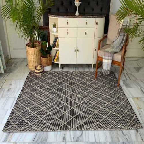 A66 Flat Weave Wool Durries, Shape : Rectangular