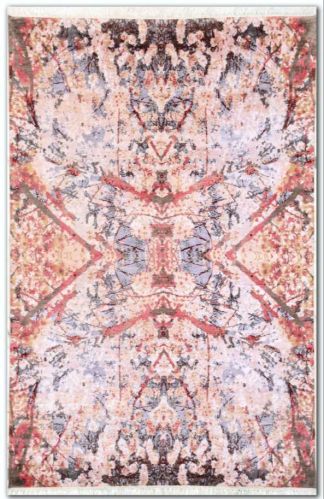 Printed A7 Indo Tibetan Bamboo Silk Rug, Shape : Rectangular