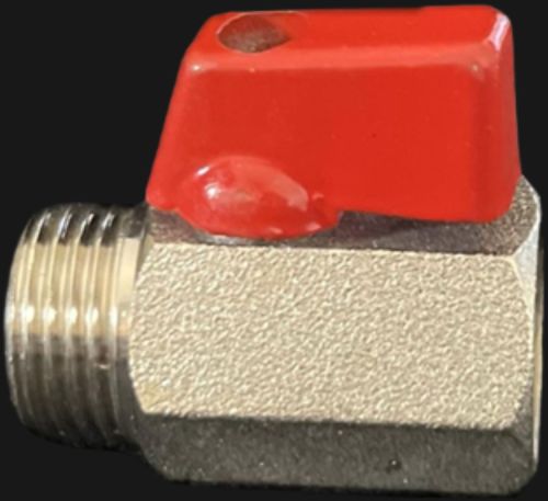 Brass Polished Screwed Ball Valve, Color : Golden