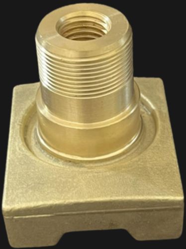 Brass Mounting Block, Color : Golden for Industrial