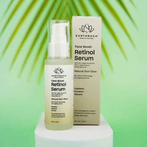 Earthraga Retinol Serum 30ml, Packaging Type : Bottle