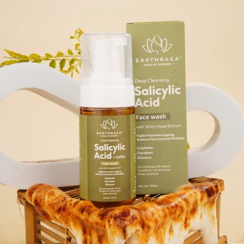 Earthraga Salicylic Acid Coffee Foaming Face Wash