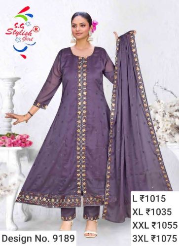 Cotton Ladies Stylish Pant Suits Party Wear