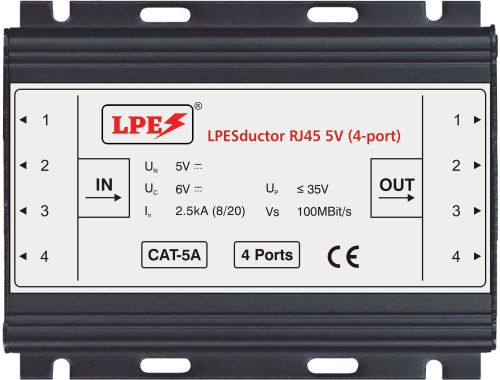 Electric Lpesductor 5V 4 Port RJ45 Connector
