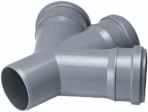 PVC SWR Double Y Fitting, Shape : Y-shaped