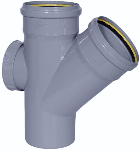 PVC SWR Single Y Door, Color : Grey, Certification : Isi Certified