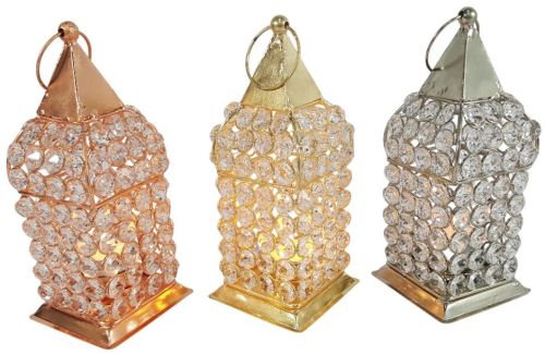 12 Inch Glass Iron Decorative Hanging Lanterns