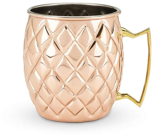 4.5 X 3.8 X 6.2 Inches Hammered Copper Mug