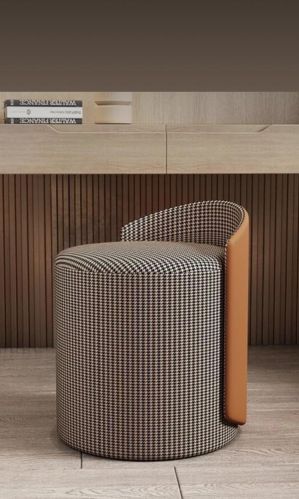 Wood Fabric Classic Makeup Vanity Stool
