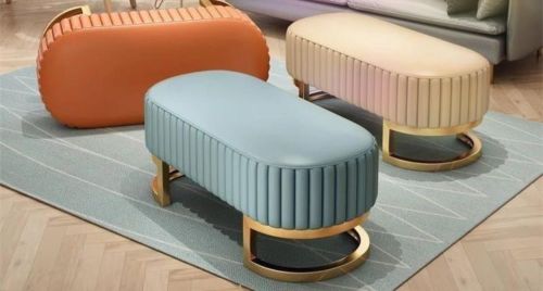 Luxury Velvet Ottoman Bench for Seating Storage Solution