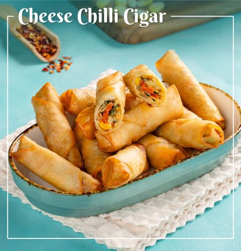 Cheese Chilli Cigar Rolls, Frozen Spring Roll