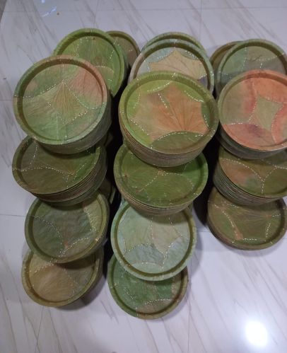 Plain Paper Sal Leaf Plate, Shape : Circular, Packaging Type : Brown