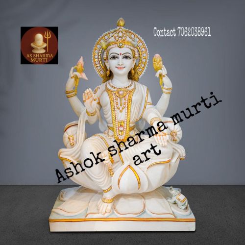 White Marble Lakshmi Mata Statue