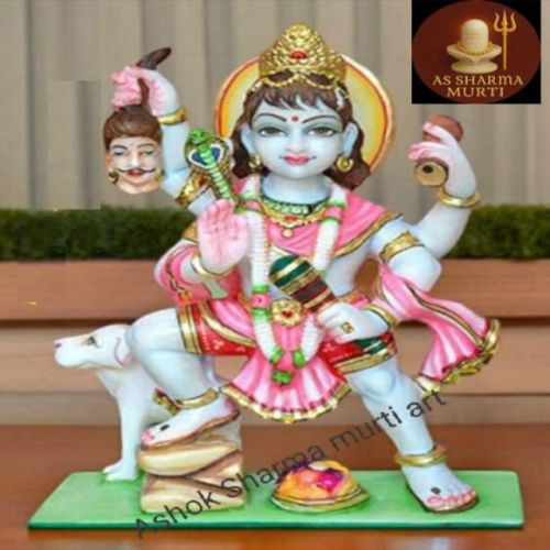 Polished Traditional Marble Bharu Statue, Color : White(Base)