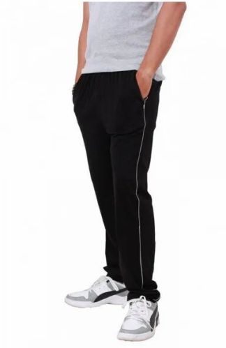 Mens Regular Fit Track Pants with Zipper Pockets