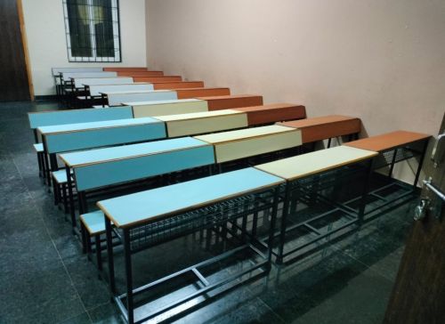 Polished Wood College Benches, Shape : Rectangular for School Use