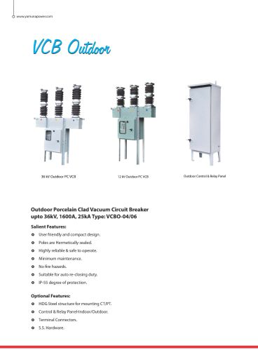 Outdoor VCB Panel, Power Source : Electric