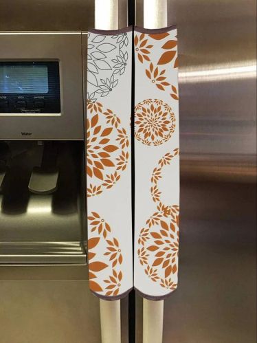 Non Woven Printed Fridge Handle Cover M, Technics : Washed